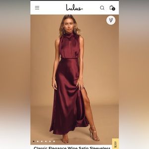 Lulus Classic Sleeveless Mock Neck Maxi